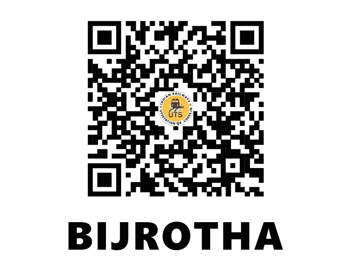 UTS QR Code for BIJROTHA - BJA - NC (UTTAR PRADESH)
